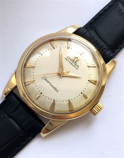 omega seamaster golden|omega seamaster gold vintage price.